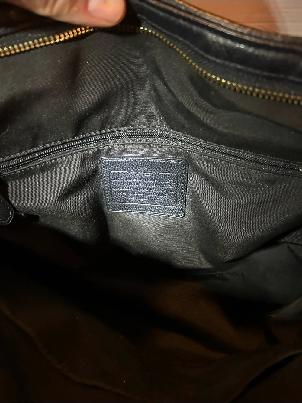 Coach Brown Signature Canvas Tote with Gold Logo